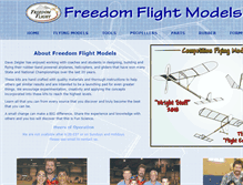 Tablet Screenshot of freedomflightmodels.com